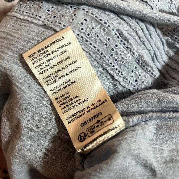 Free People Light Blue Tank Sz Large - Picture 6 of 7